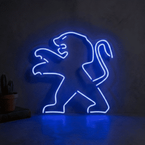 Neon Logo Peugeot