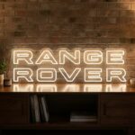 neon logo range rover