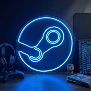 Neon Logo Steam
