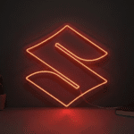 neon logo suzuki