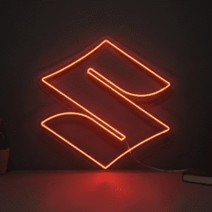 Neon Logo Suzuki