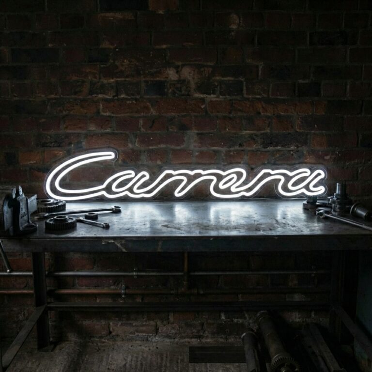 neon porsche carrera