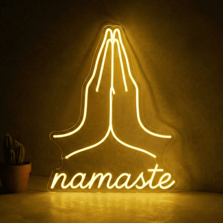 neon namaste