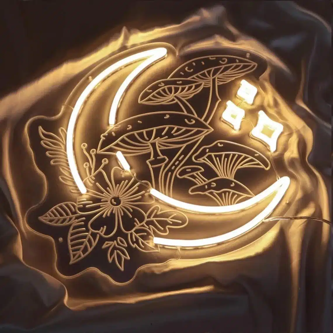 Customiser Néon (2) - La Boutique du Néon Neon Lune Champignons