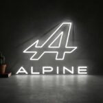 neon logo alpine