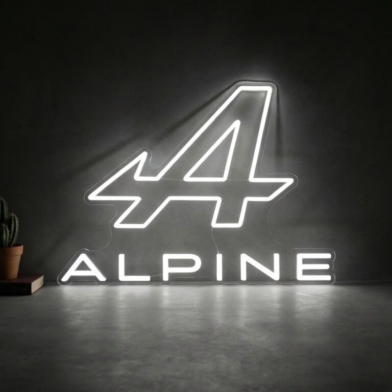 neon logo alpine