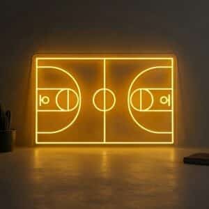 Neon Terrain de Basket