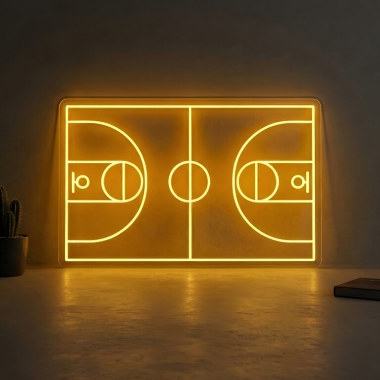 neon terrain de basket