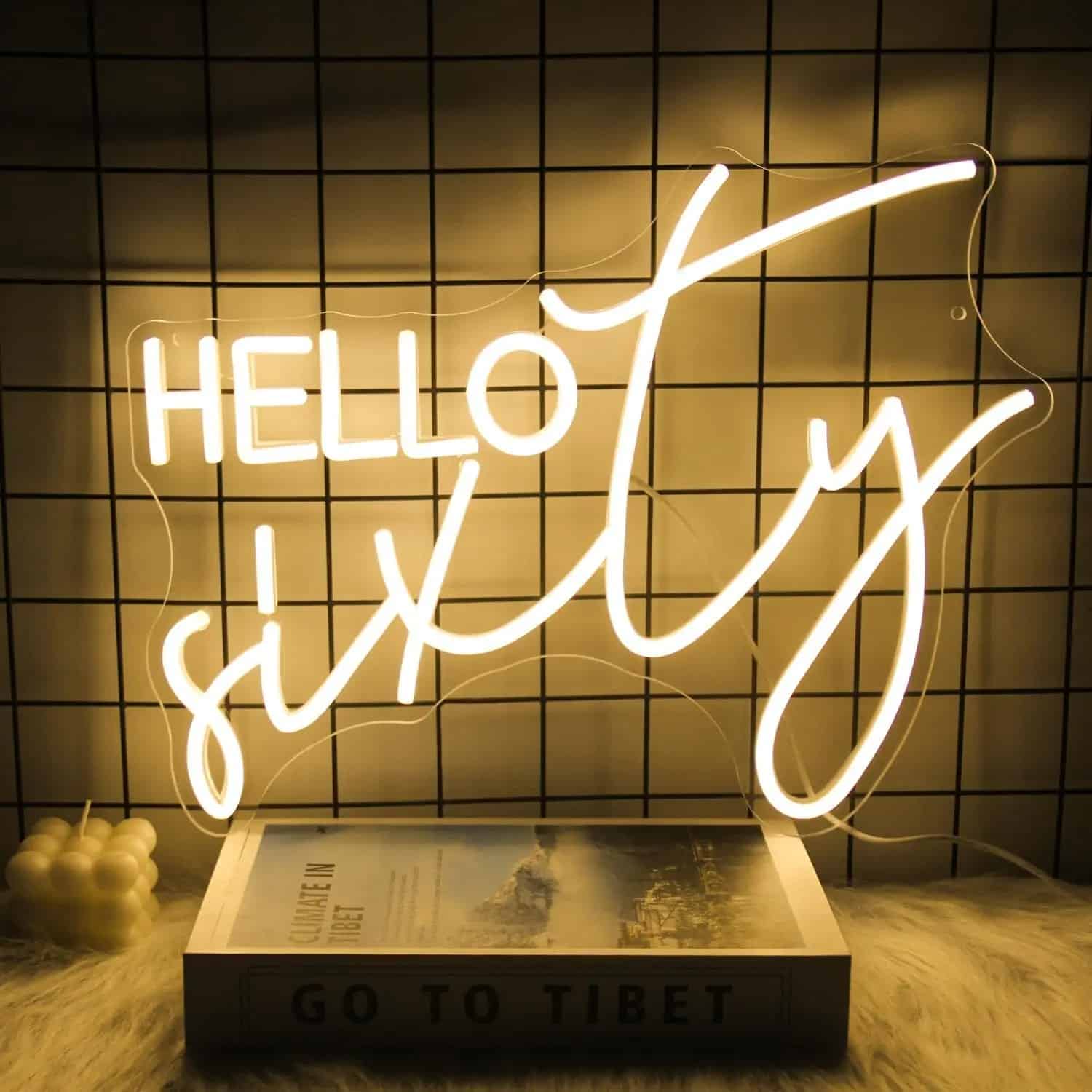 Neon Hello Sixty