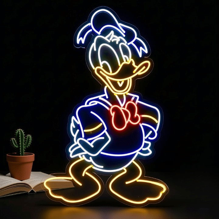 neon donald duck