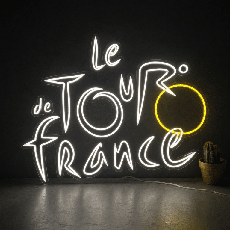 neon logo tour de france