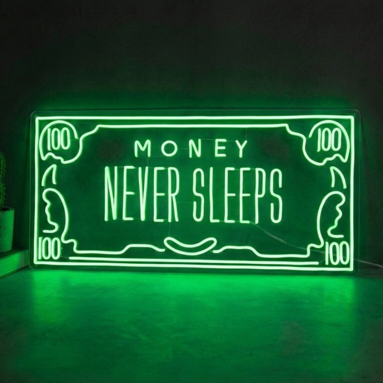 neon money never sleeps