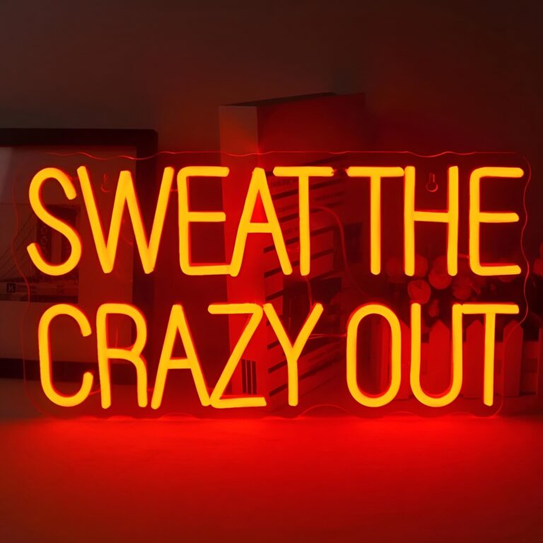 neon sweat the crazy out