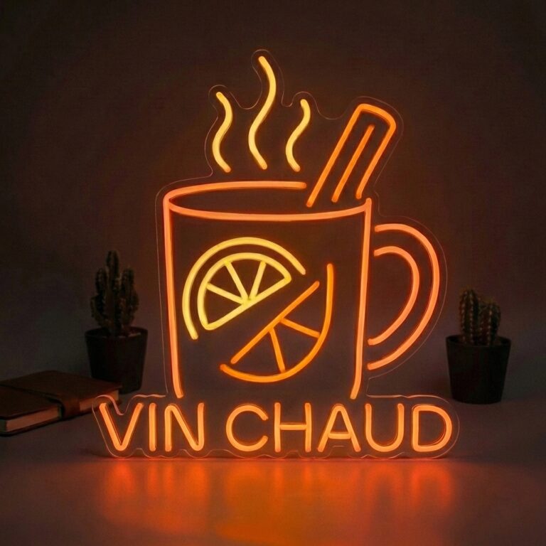 neon vin chaud