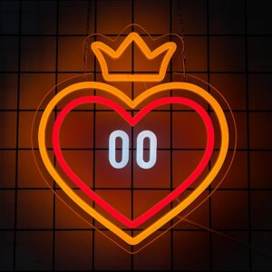 Neon Coeur de soin Mario Bros
