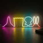 Neon Silhouettes personnages Bob l’Éponge