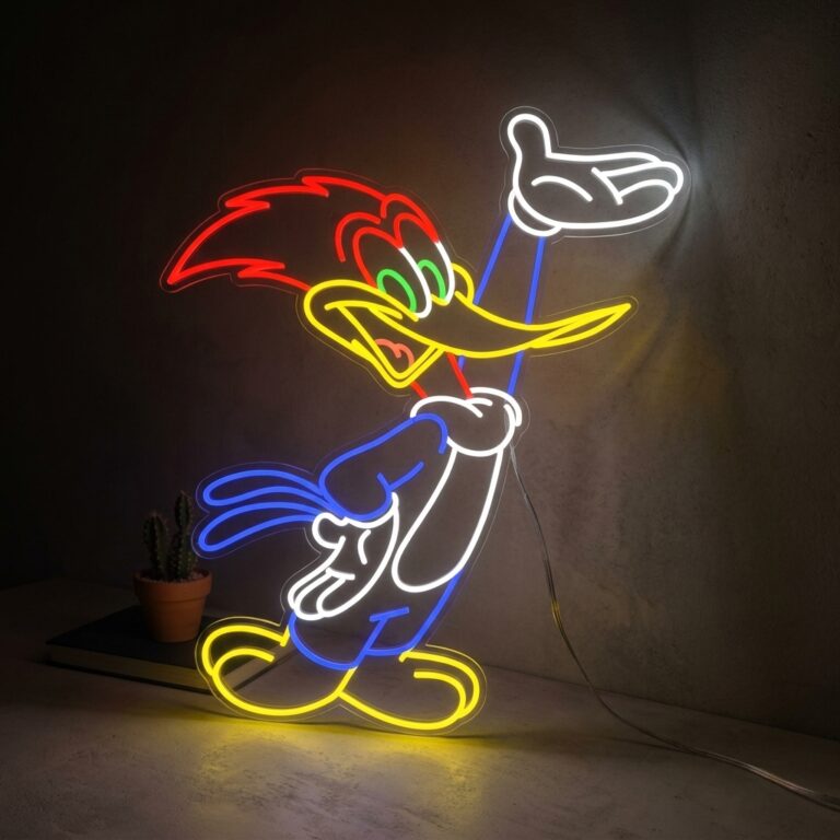 Neon Woody Woodpecker