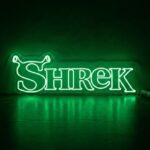 neon logo shrek