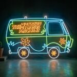 neon mystery machine scooby doo