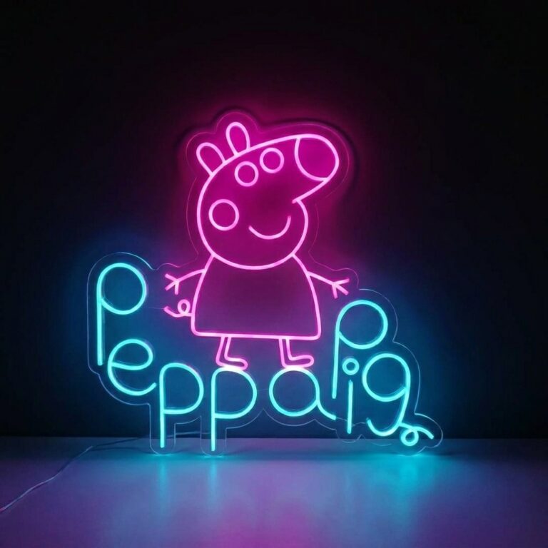 neon peppa pig