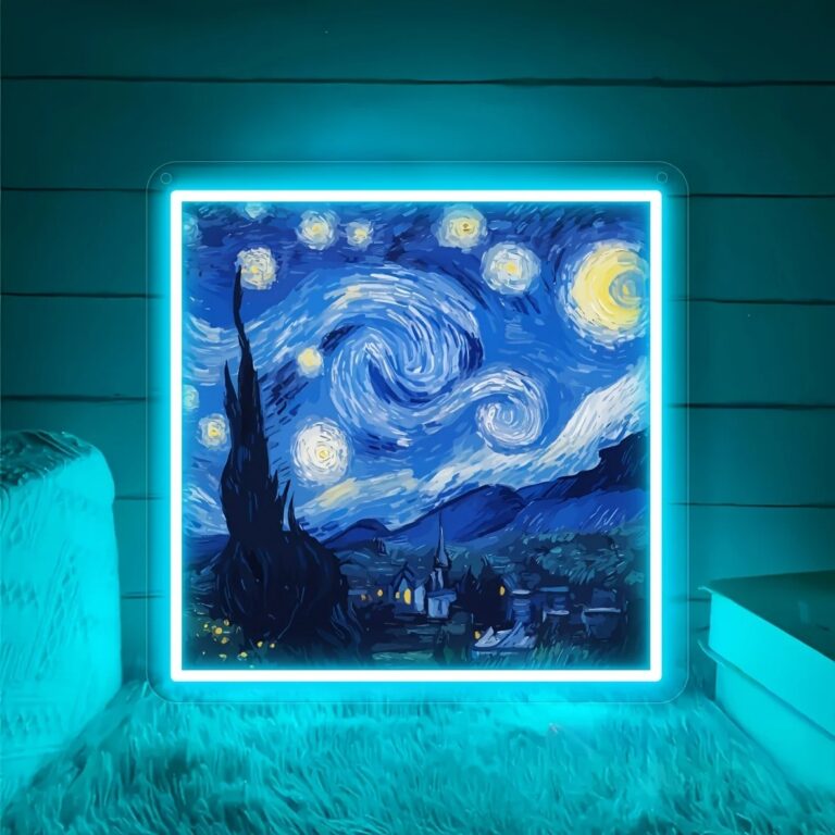 Neon La Nuit étoilée van gogh