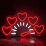 Neon LED Compteur de vitesse Coeur