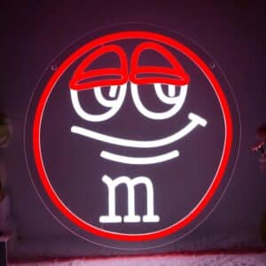 Neon LED M&M Rouge