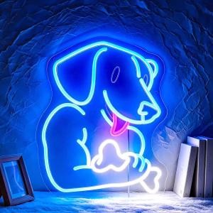 Neon LED Chien Musculation
