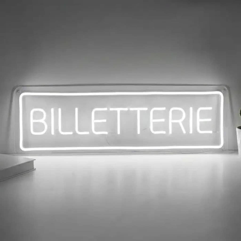 Neon LED Billetterie