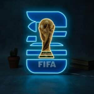 Neon LED Logo Coupe du Monde FIFA