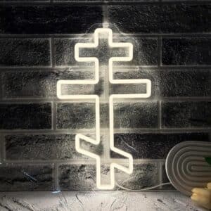 Neon LED Croix Byzantine