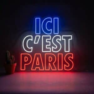 Neon LED Ici c'est Paris