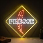 neon logo presse