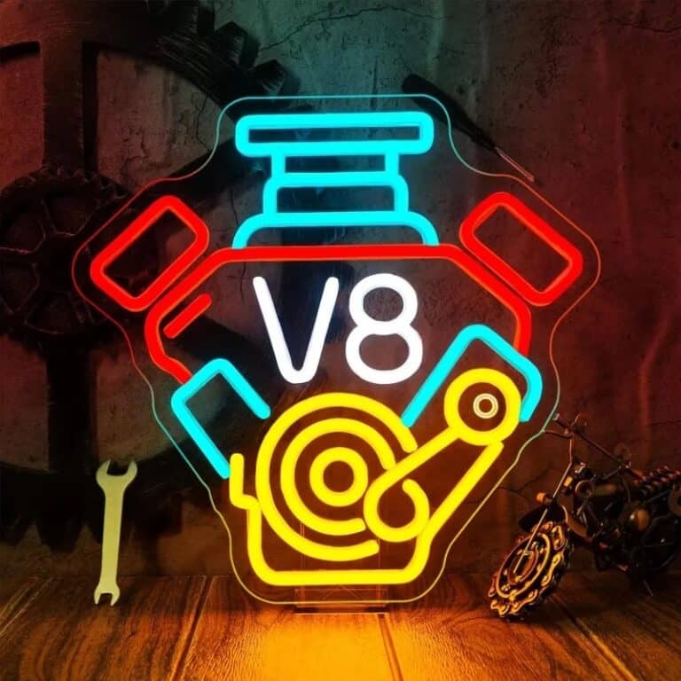 neon moteur v8