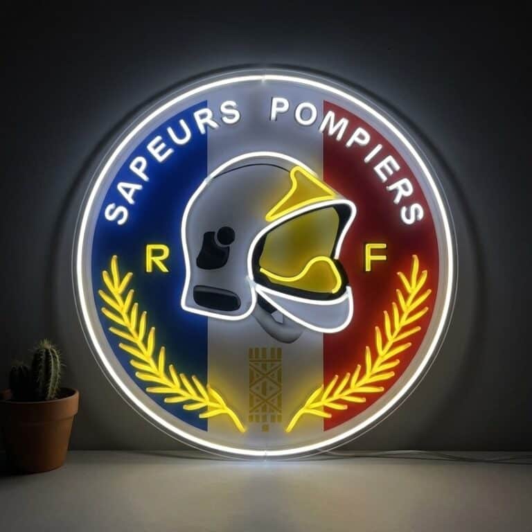 neon sapeurs pompiers