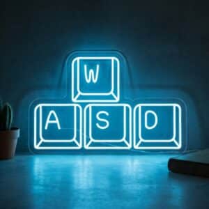 Neon LED Clavier WASD