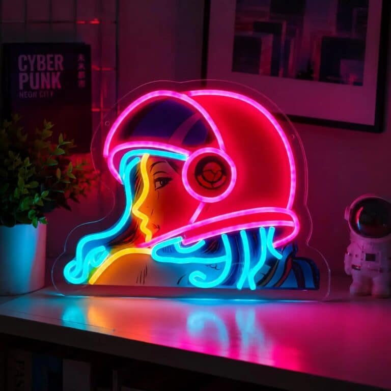 Neon Femme Casque Moto