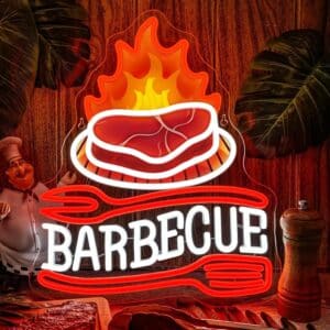 Neon LED Barbecue Entrecôte