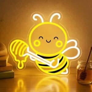 Neon LED Abeille Miel