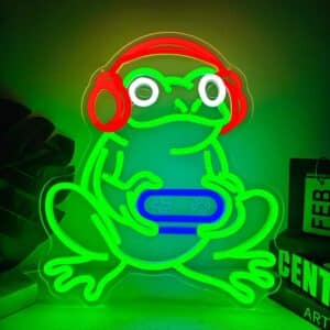 Neon LED Grenouille Gamer