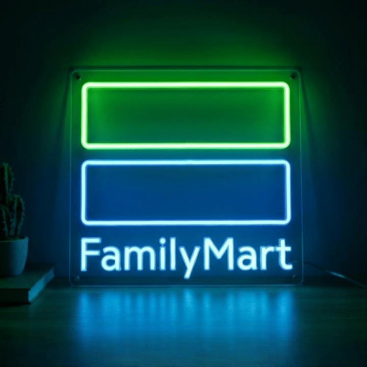 neon led family mart