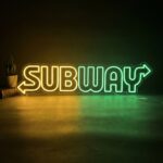 neon led logo subway