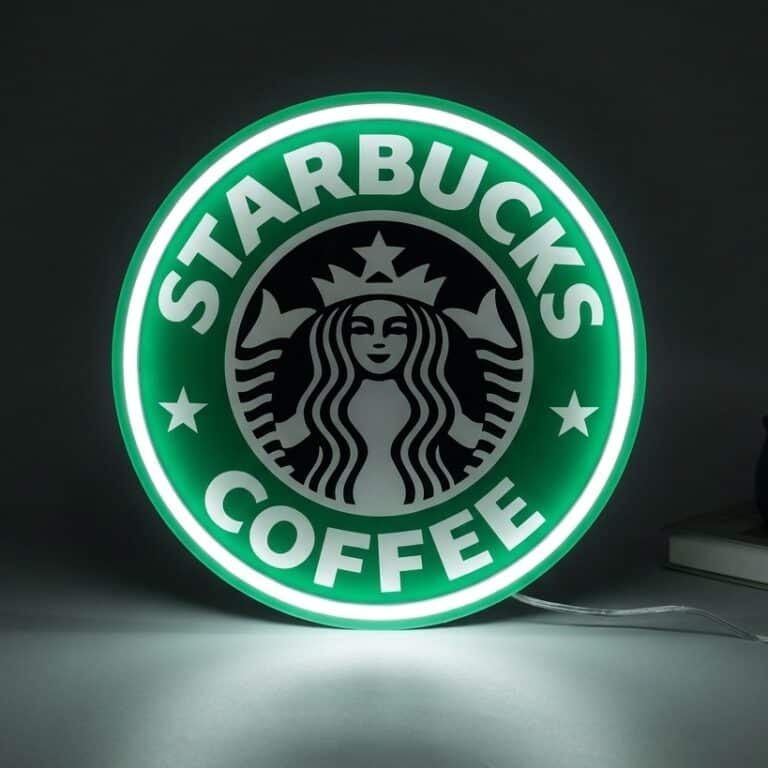 neon led starbucks