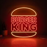 neon logo burger king