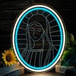 neon vierge marie